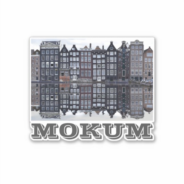 Pegatina Mokum (Amsterdam) (Anverso)