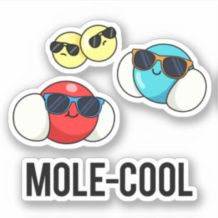 Pegatina Mole-Guay Funny Molécula Pun