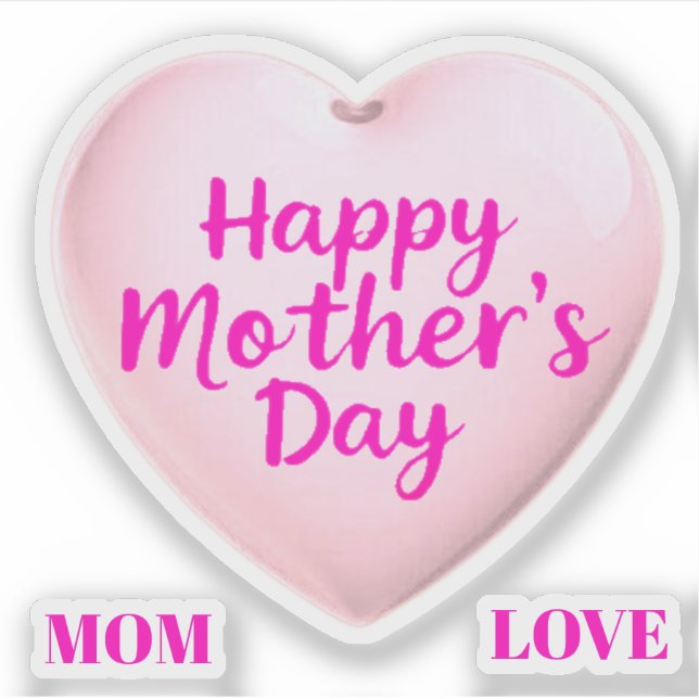 PEGATINA MOM LOVE (Anverso)