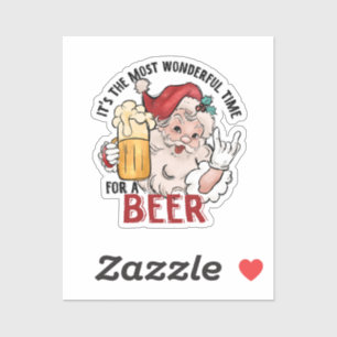 Pegatina Momento más maravilloso para una cerveza