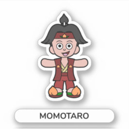 Pegatina Momotaro, el chico del aprendiz