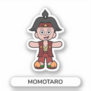 Pegatina Momotaro, el chico del aprendiz