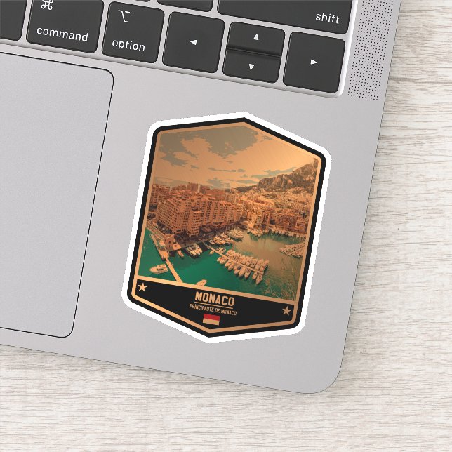 Pegatina Mónaco (Detalle)