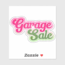 Pegatina Monada de Venta de Garage