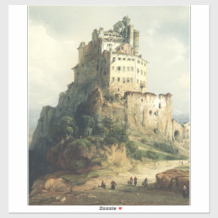 Pegatina Monasterio de Sacra di San Michele Arte Alpino