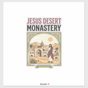 Pegatina Monasterio del Desierto de Jesús Monasterio del De