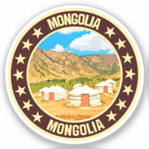 Pegatina Mongolia