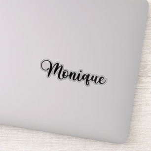 Pegatina Monique Name - Caligrafía manuscrita