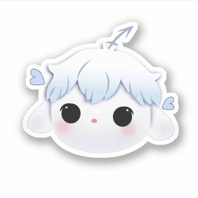 Pegatina Monita Neutral de Riri (Anverso)