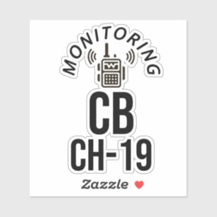 Pegatina Monitoreo del Canal CB 19