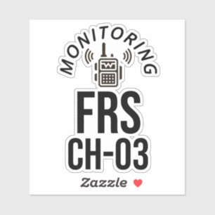 Pegatina Monitoreo del canal FRS 3