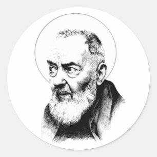 Pegatina Monje católico San Padre Pío Capuchin