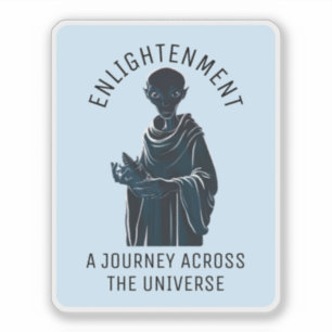 Pegatina Mono alienígena espiritual