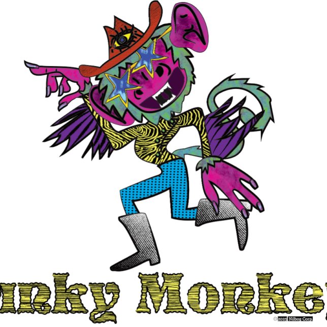 Pegatina Mono Funky  (Subido por el creador)