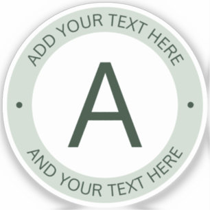 Pegatina Monograma de estilo de logotipo moderno   Transpar