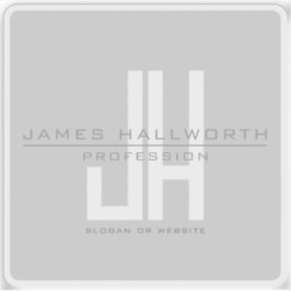 Pegatina Monograma empresarial moderno | Gris