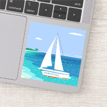 Monograma Mar Tropical Océano Marítimo