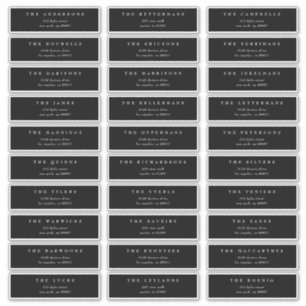 Pegatina Monograma tradicional Escudo negro Boda clásico