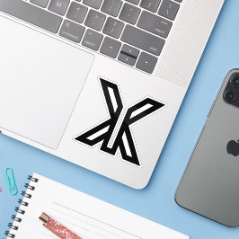 Pegatina Monograma XY de letra minimalista moderna