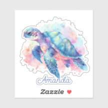 Monogramo de la tortuga acuática