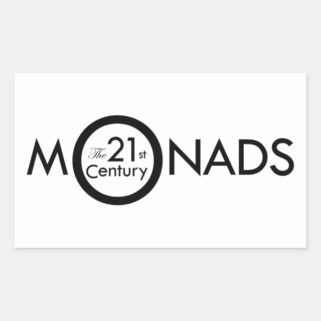 Pegatina Monos rectangulares (Anverso)
