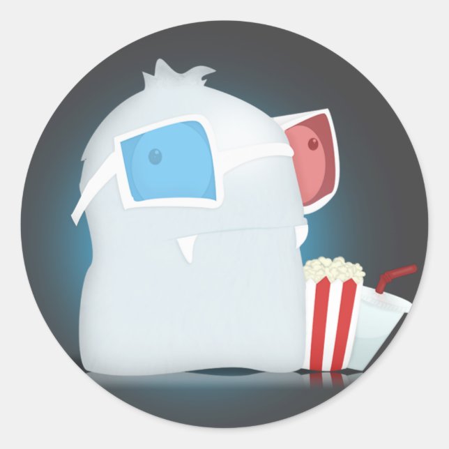 pegatina Monster 3D (Anverso)