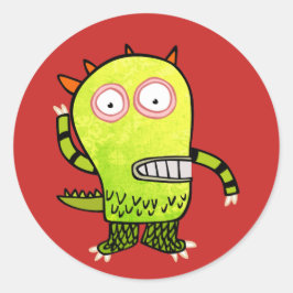 Pegatina MONSTER FELIZ DE personalizable