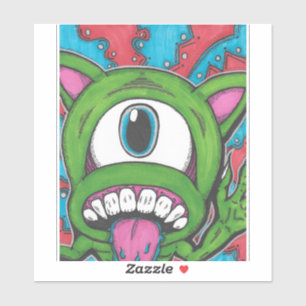 Pegatina Monster Pop Vinyl
