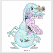 monstruo alienígena de dibujos animados azul claro
