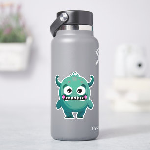Pegatina monstruo caprichoso para niños
