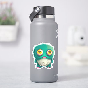 Pegatina monstruo caprichoso para niños