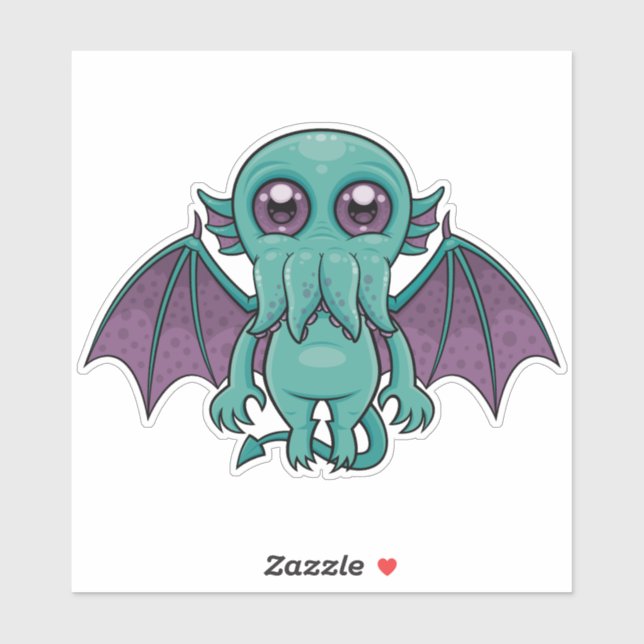 Pegatina Monstruo de Cthulhu (Hoja)