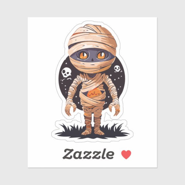 Pegatina Monstruo de Silly Halloween (Hoja)