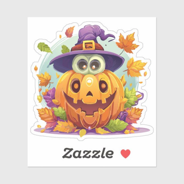 Pegatina Monstruo de Silly Halloween (Hoja)