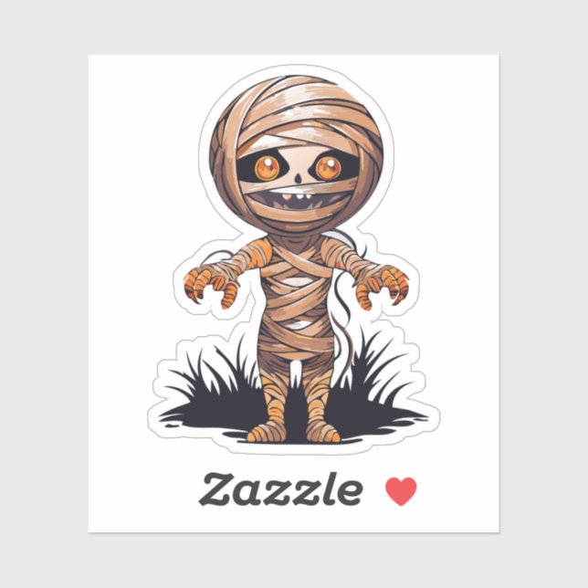 Pegatina Monstruo de Silly Halloween (Hoja)