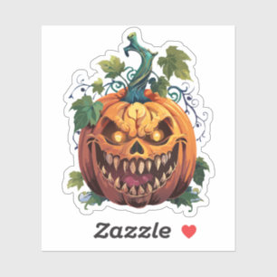 Pegatina Monstruo espeluznante de Halloween