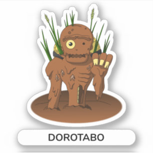 Pegatina Monstruo japonés barro hombre Dorotabo