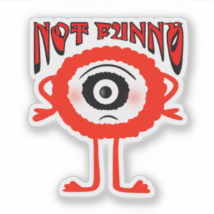 Pegatina Monstruo rojo