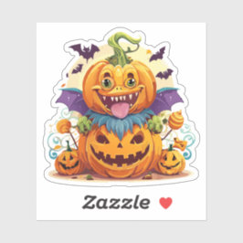Pegatina Monstruo Tonto de Halloween