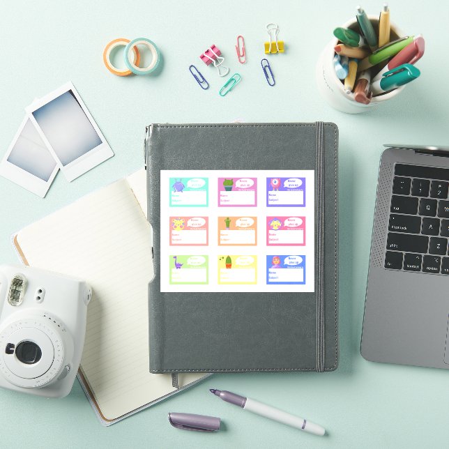 Pegatina Monstruos para libros escolares o para aficiones i (Funda para iPad)