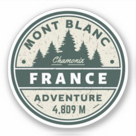 Pegatina Mont Blanc - Monte Bianco