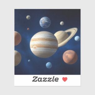 Pegatina Montaje del sistema solar