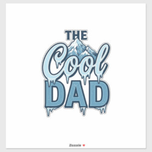 Pegatina Montaña Cool Dad Diseño Gráfico Vintage_1