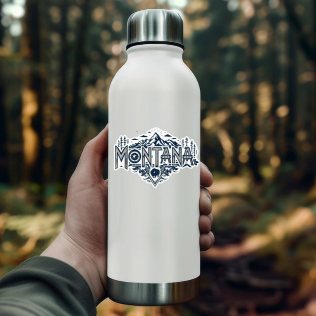 Pegatina Montana Vinyl Sticker | Big Sky Country Mountain (Montana Vinyl Sticker | Big Sky Country Mountain Art by PiggyPrint Stickers. )