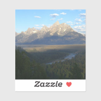Pegatina Montañas de Jackson Hole (Parque Nacional Grand Te