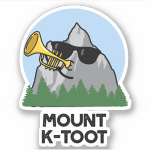 Pegatina Montañas divertidas Mount K-Toot