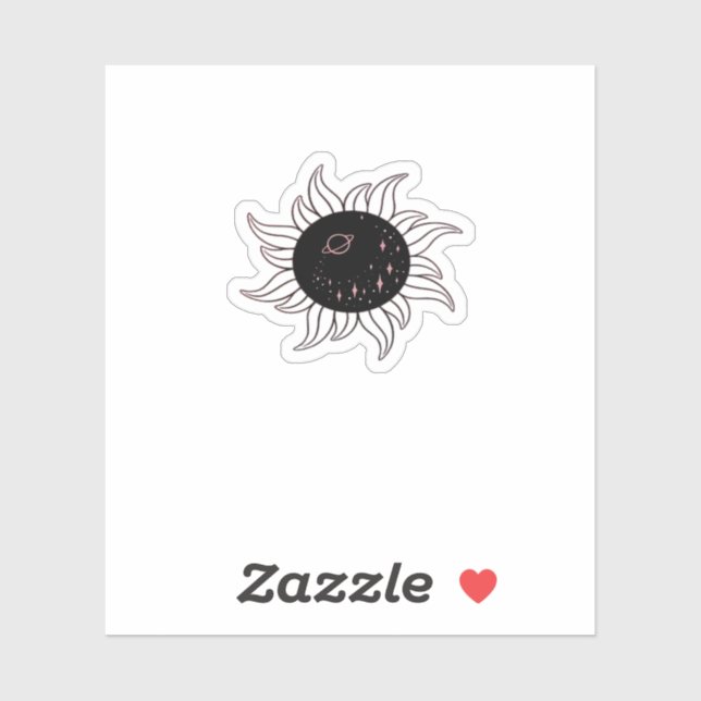 Pegatina Montañas Espaciales Sunsigoth Y Sunset (Hoja)