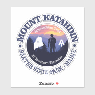 Pegatina Monte Katahdin (rd2)