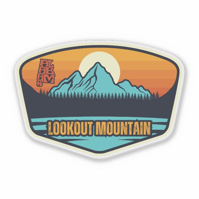 Pegatina Monte Lookout, Alabama  (Anverso)