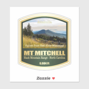 Pegatina Monte Mitchell (PF)